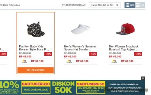 Menggunakan Kode Voucher Diskon Lazada